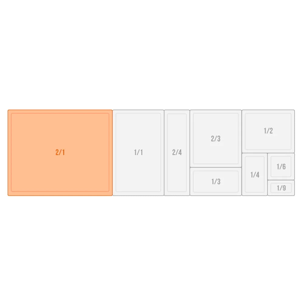 Couvercle pour bac gastronorme ECO GN 2/1 Vogue