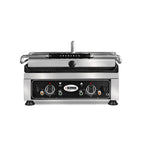 GMG grill à contact / grill à panini KG2745EDT 45x27 rainuré avec 2 régulateurs de température