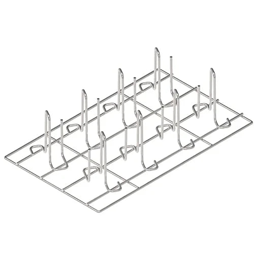 Grille en AISI 304 GN 1/1 pour cuisson verticale de 8 poulets
