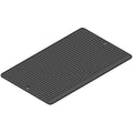 Plaque de cuisson rainurée en aluminium avec revêtement antiadhésif GN 1/1