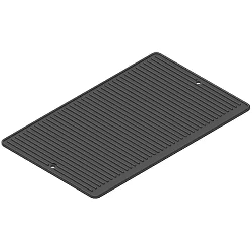 Plaque de cuisson rainurée en aluminium avec revêtement antiadhésif GN 1/1
