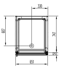 Armoire réfrigérée professionnelle Profi 700 GN 2/1 Superior - avec porte vitrée