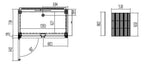 Armoire combinée réfrigération / congélation Profi 1400 GN 2/1 - avec 2 portes (côté gauche réfrigération positive, côté droit congélation)