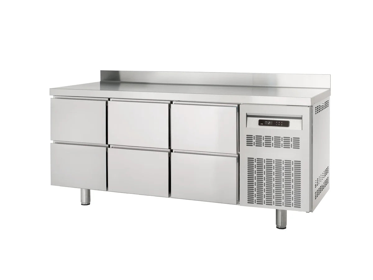 Table réfrigérée Profi 600 0/6 Superior avec dosseret
