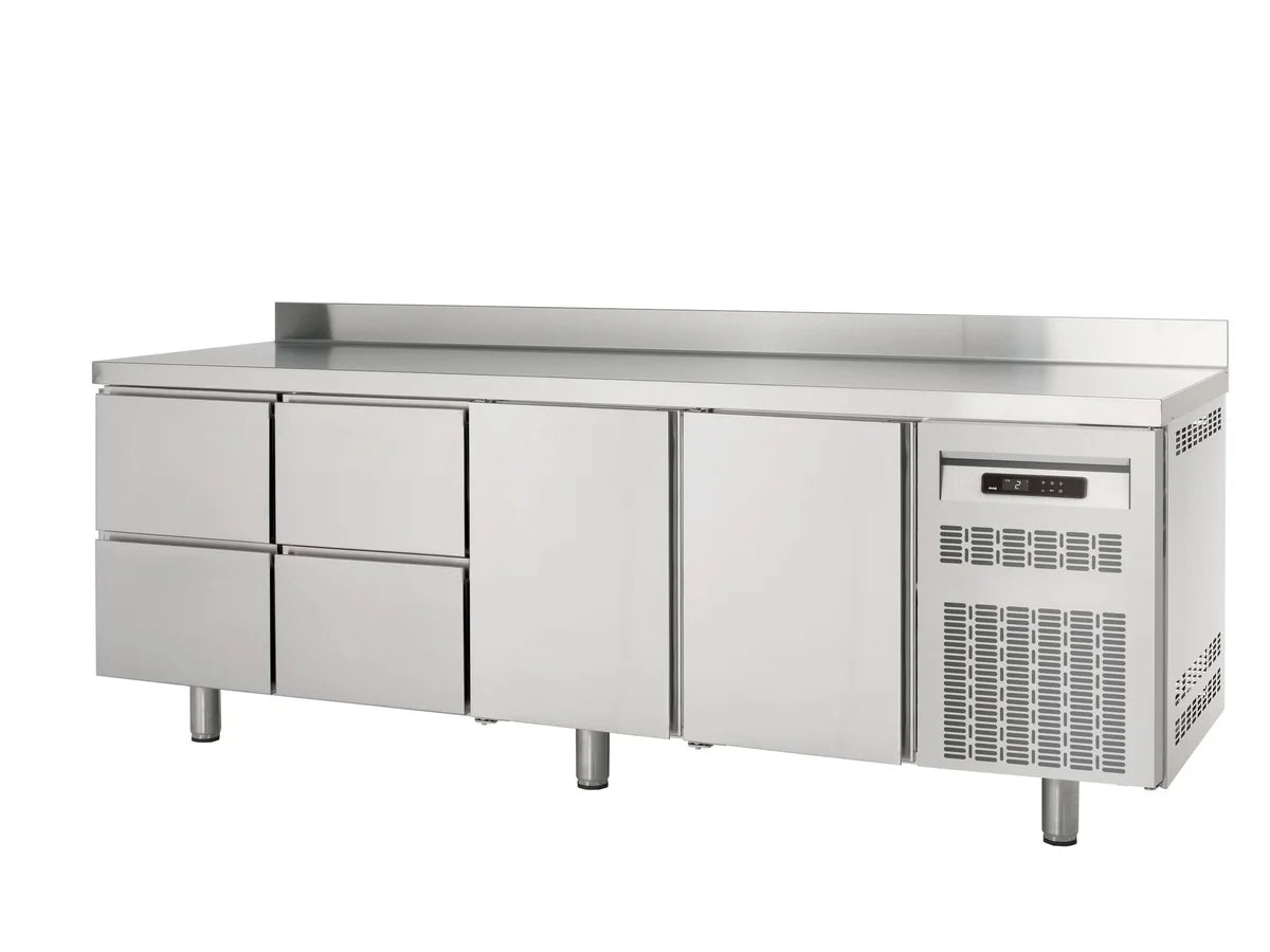 Table réfrigérée Profi 600 2/4 Superior avec dosseret