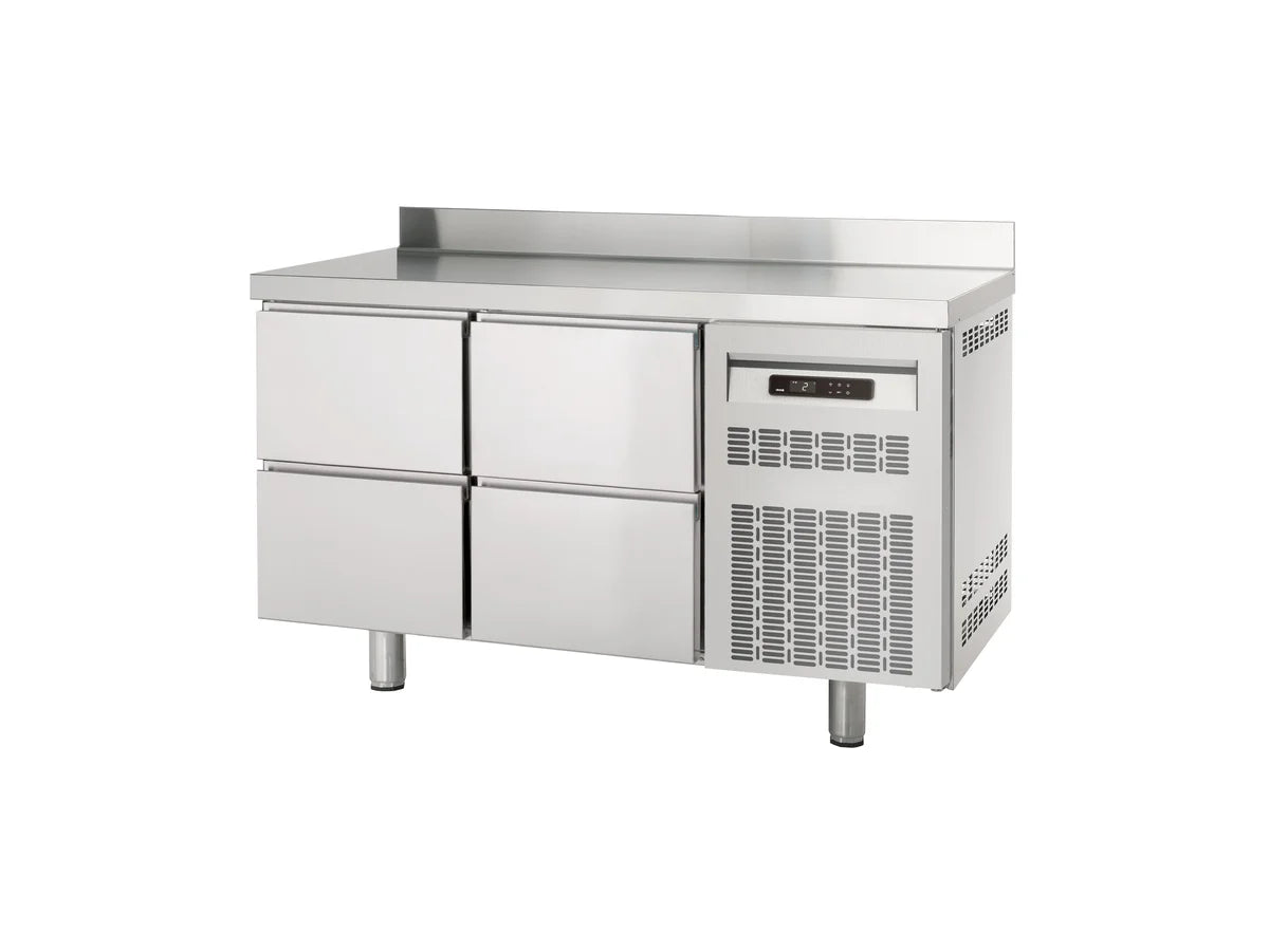 Table réfrigérée Profi 0/4 Superior avec dosseret - GN 1/1