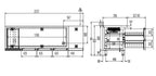 Table réfrigérée Profi 3/2 Superior avec dosseret - GN 1/1