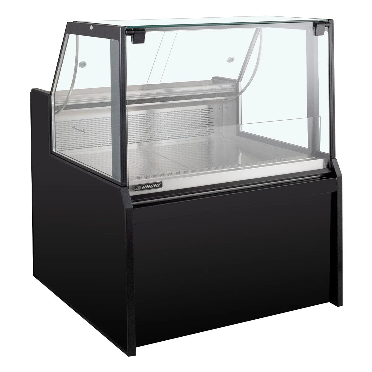 Comptoir réfrigéré TITAN 997 mm noir, éclairage LED, soubassement réfrigéré