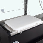 Comptoir réfrigéré TITAN 997 mm noir, éclairage LED, soubassement réfrigéré