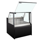 Comptoir réfrigéré TITAN 997 mm noir, éclairage LED, soubassement réfrigéré