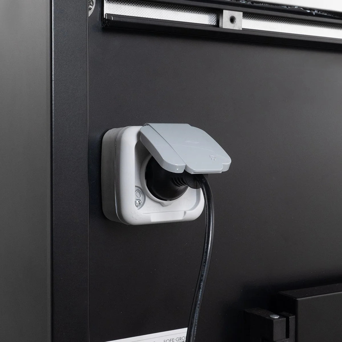 Comptoir réfrigéré TITAN 997 mm noir, éclairage LED, soubassement réfrigéré