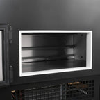 Comptoir réfrigéré TITAN 1935 mm noir, éclairage LED, soubassement réfrigéré