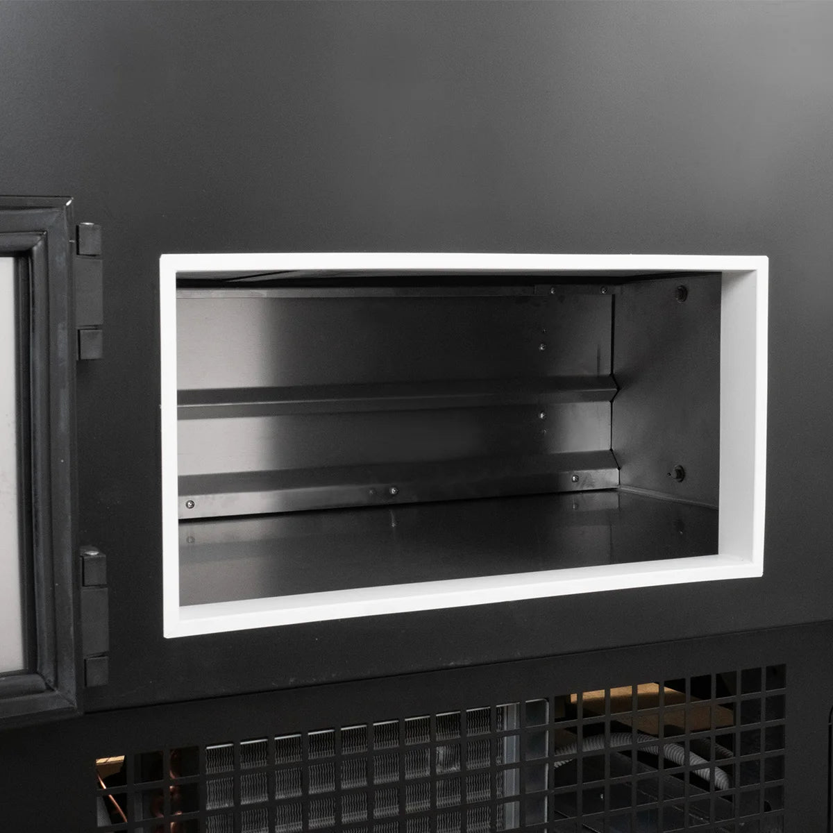 Comptoir réfrigéré TITAN 1935 mm noir, éclairage LED, soubassement réfrigéré