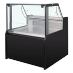 Comptoir réfrigéré TITAN 1935 mm noir, éclairage LED, soubassement réfrigéré