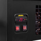 Comptoir réfrigéré TITAN 1935 mm noir, éclairage LED, soubassement réfrigéré