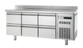 Table réfrigérée boulangerie Premium 0/6 avec dosseret