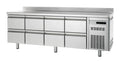 Table réfrigérée boulangerie Premium 0/8 avec dosseret