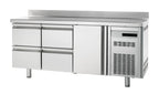 Table réfrigérée boulangerie Premium 1/4 avec dosseret