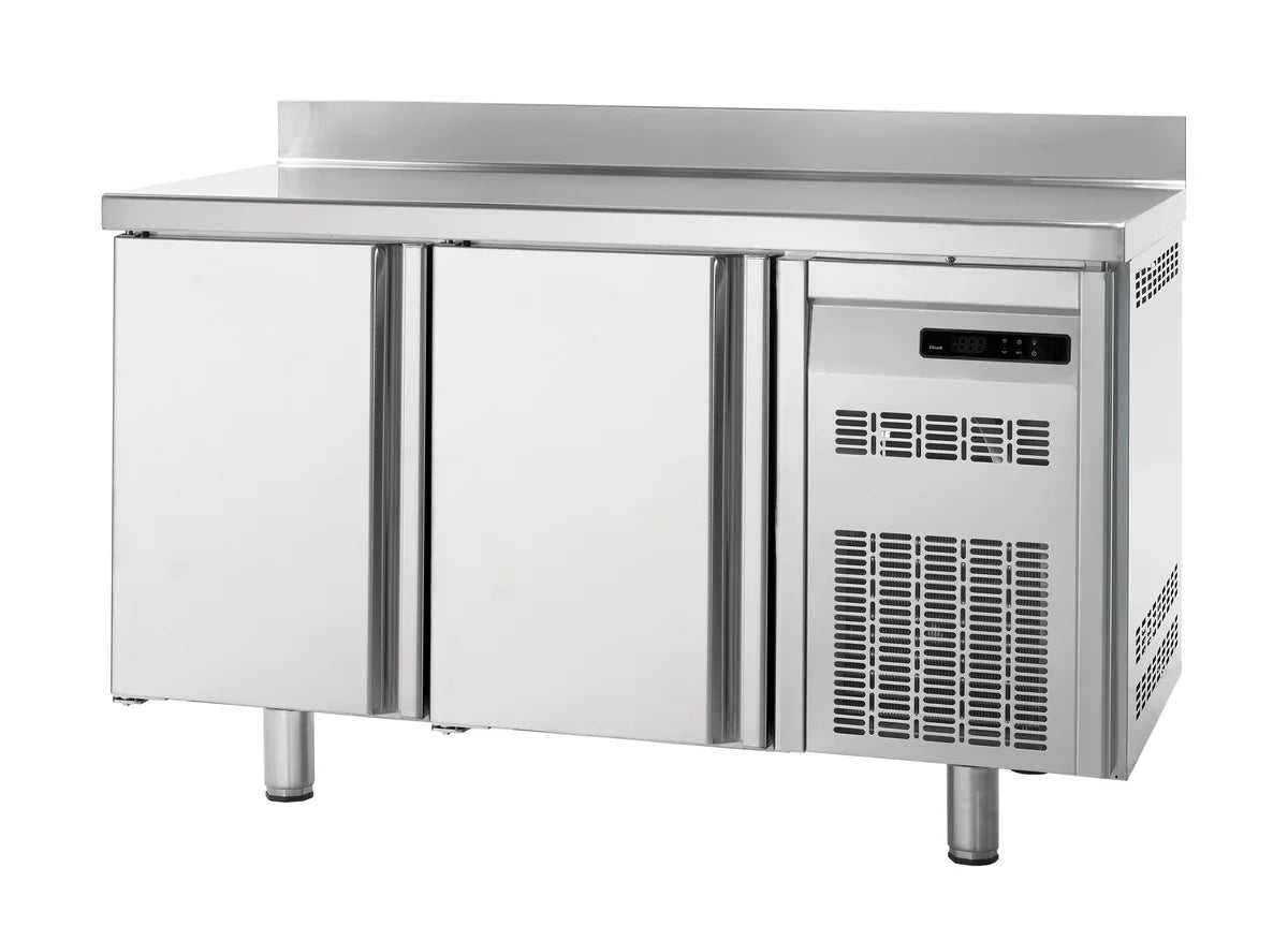 Table réfrigérée boulangerie Premium 2/0 avec dosseret
