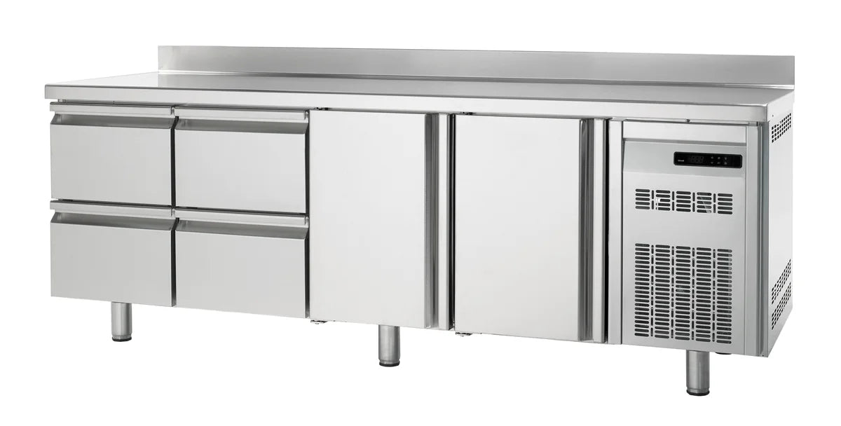 Table réfrigérée boulangerie Premium 2/4 avec dosseret