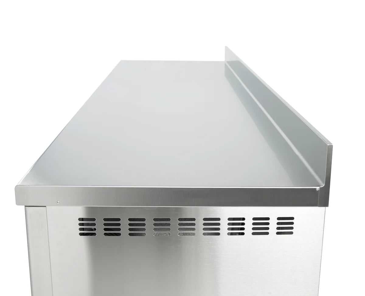 Table réfrigérée de boulangerie Premium 3/2 avec dosseret