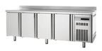 Table réfrigérée de boulangerie Premium 4/0 avec dosseret