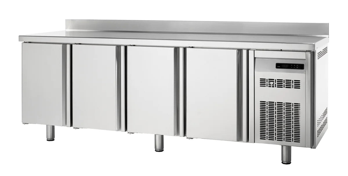 Table réfrigérée de boulangerie Premium 4/0 avec dosseret