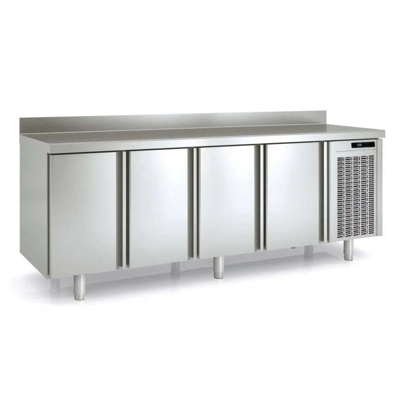 Table réfrigérée de boulangerie Premium 4/0 avec dosseret