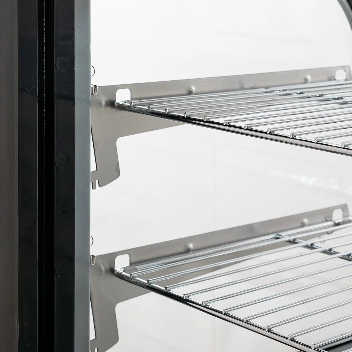Vitrine réfrigérée ECO 160 L, 880 mm, avec éclairage LED et 2 étagères
