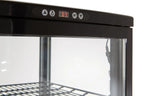 Vitrine réfrigérée ECO 235 litres, éclairage LED, 4 grilles, noire