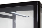 Vitrine réfrigérée ECO 58 litres, éclairage LED, 2 grilles, noire