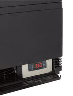 Vitrine réfrigérée ECO 58 litres, éclairage LED, 2 grilles, noire