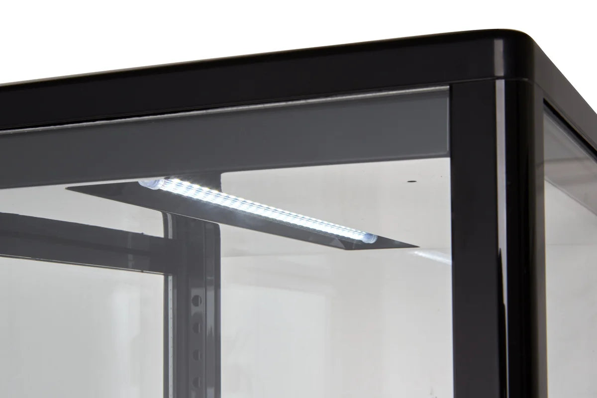 Vitrine réfrigérée ECO 78 litres, éclairage LED, 3 grilles, noire