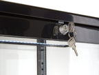 Vitrine réfrigérée ECO 78 litres, éclairage LED, 3 grilles, noire
