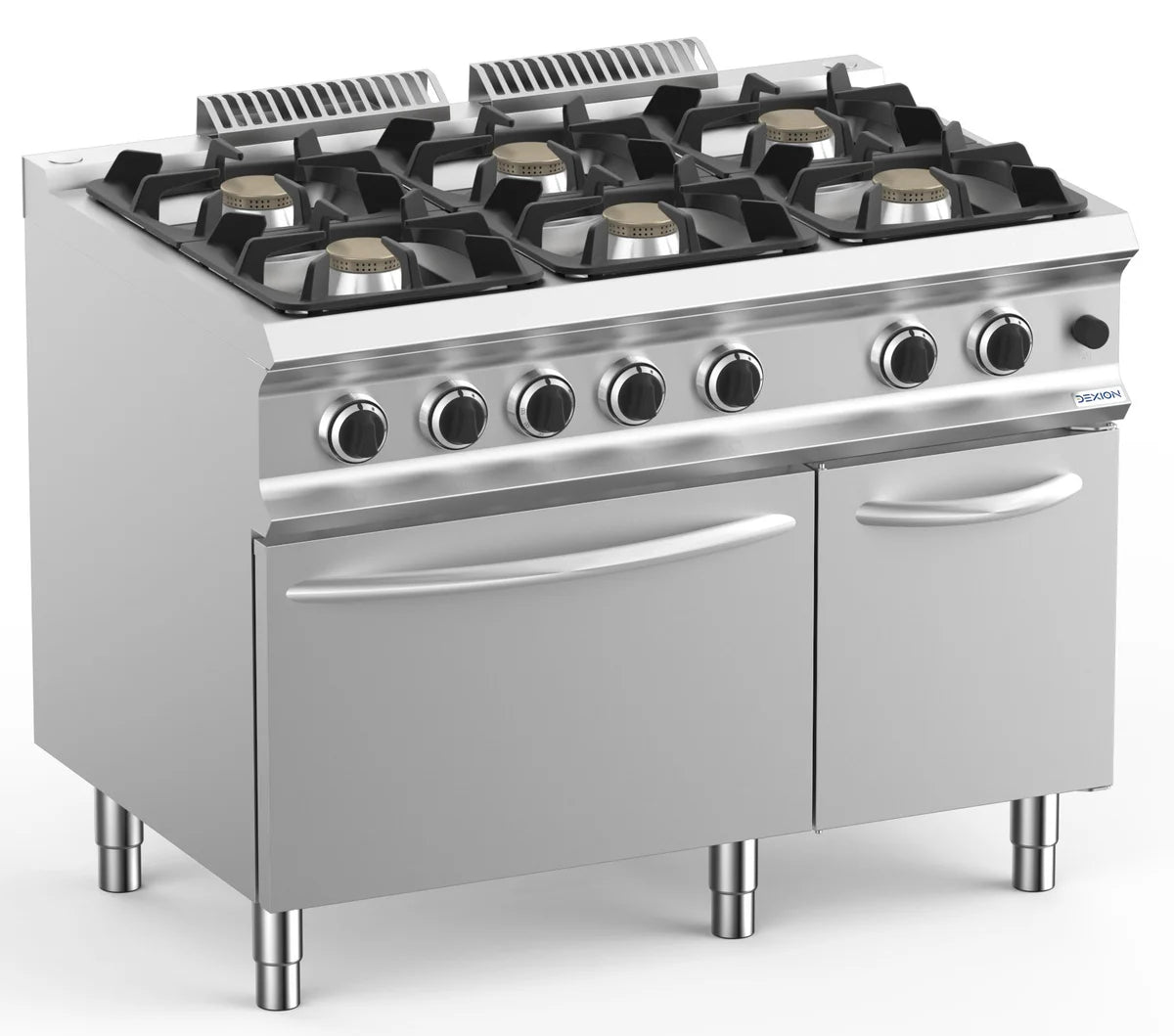 Cuisinière à gaz Dexion Lux 700 - 110/73 avec four électrique - 6 feux - 42 kW