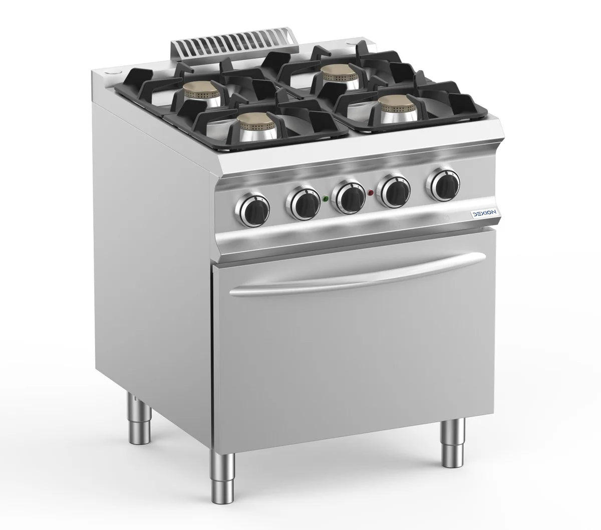 Cuisinière à gaz Dexion Lux 700 - 70/73 avec four électrique, chaleur tournante - 4 feux - 22 kW