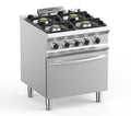 Cuisinière à gaz Dexion Lux 700 - 70/73 avec four électrique - 4 feux - 22 kW