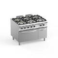 Cuisinière à gaz Dexion Lux 980 - 120/90 avec four électrique - 6 feux - 54 kW