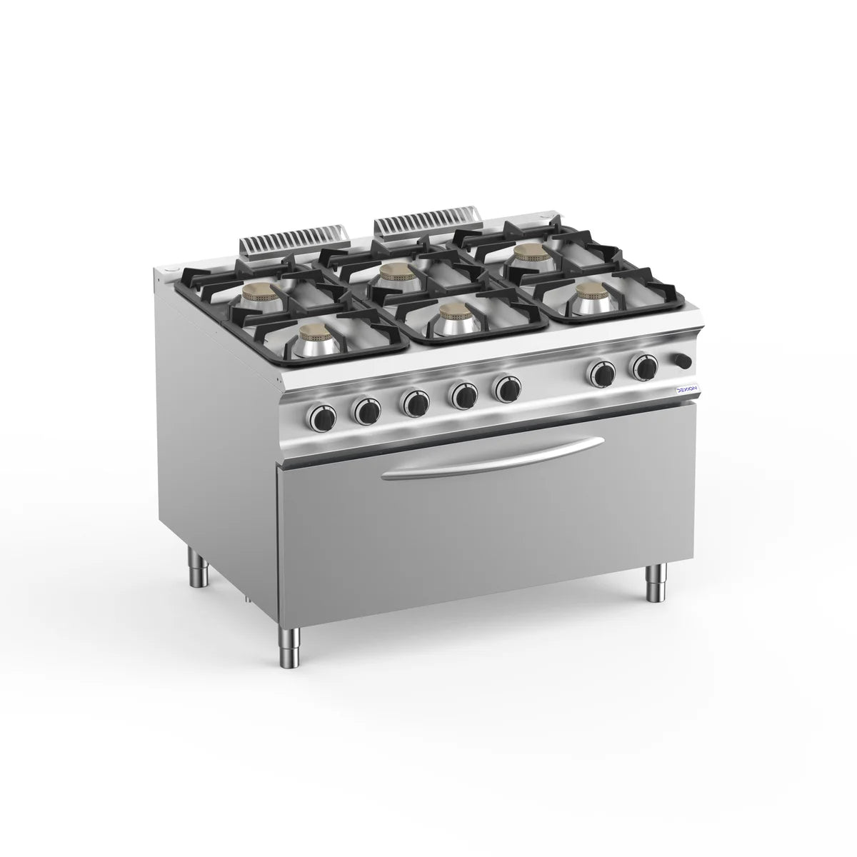 Cuisinière à gaz Dexion Lux 980 - 120/90 avec grand four à gaz - 6 feux - 64 kW