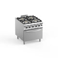 Cuisinière à gaz Dexion Lux 980 - 80/90 avec four à gaz - 4 feux - 47 kW