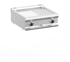 Plancha électrique Dexion Lux 700 - 70/73 - ½ lisse, ½ rainurée - modèle de table - 10 kW