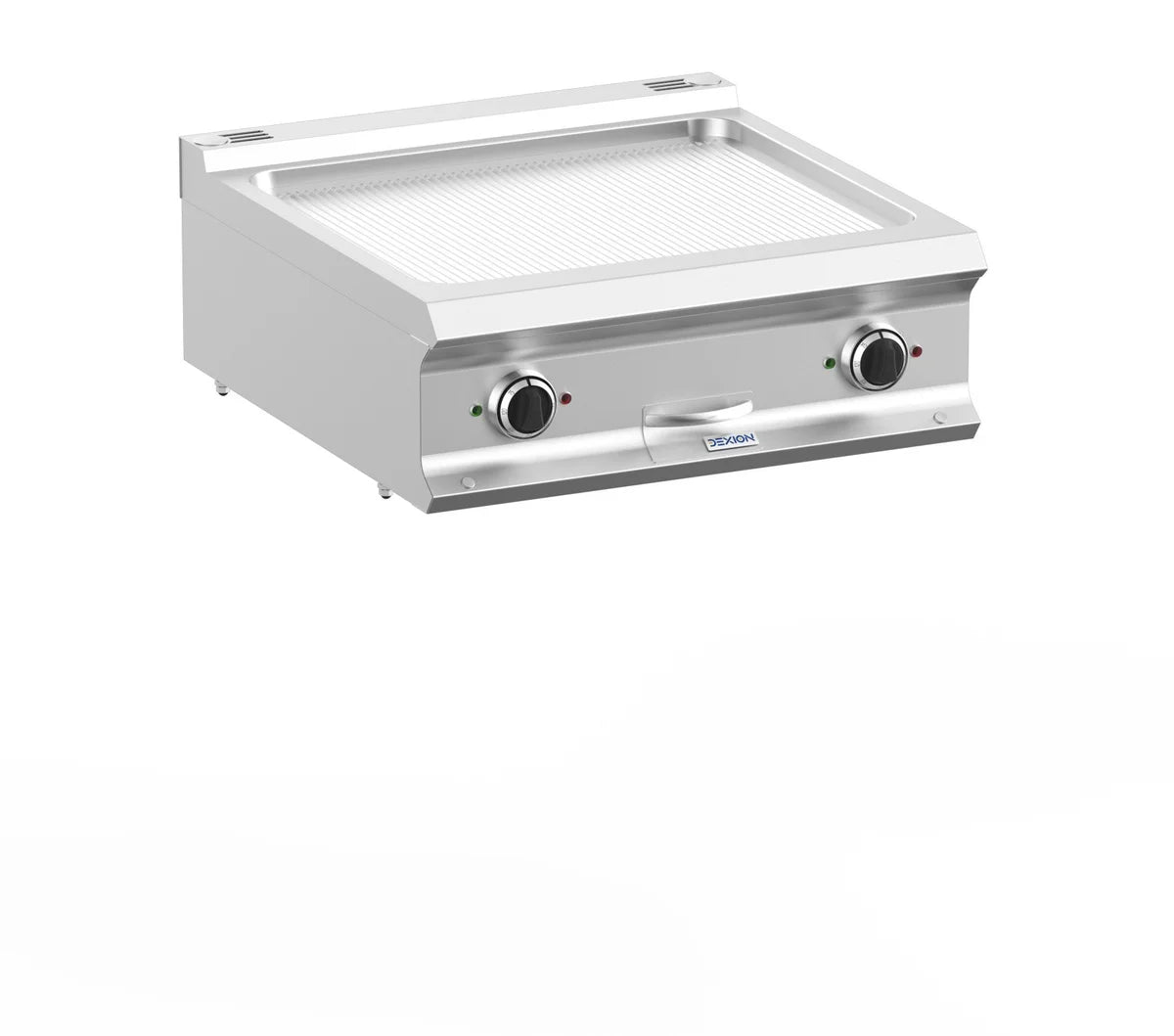 Plancha électrique Dexion Lux 700 - 70/73 - rainurée - modèle de table - 10 kW