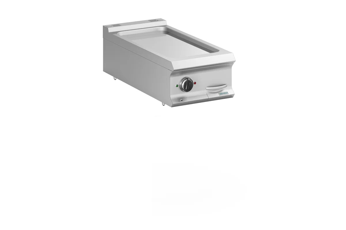 Plancha électrique Dexion Lux 980 - 40/90 - lisse, chromée - modèle de table - 7 kW