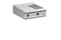 Plancha électrique Dexion Lux 980 - 80/90 - 2/3 lisse, 1/3 rainurée, chromée - modèle de table - 14 kW