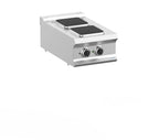 Cuisinière électrique Dexion Lux 700 - 40/73 - appareil de table - 2 plaques carrées - 5,2 kW