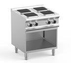 Cuisinière électrique Dexion Lux 700 - 70/73 - 4 plaques carrées - 10,4 kW