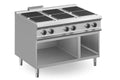 Cuisinière électrique Dexion Lux 980 - 120/90 - 6 plaques carrées - 20 kW