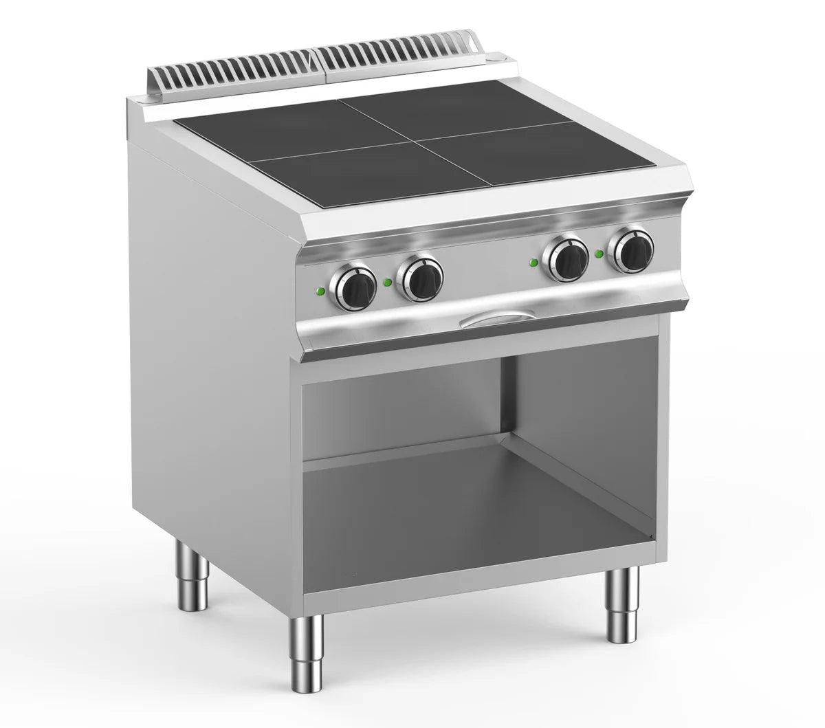 Cuisinière électrique Dexion Lux 700 - 70/73 - 4 plaques carrées encastrées - 10 kW