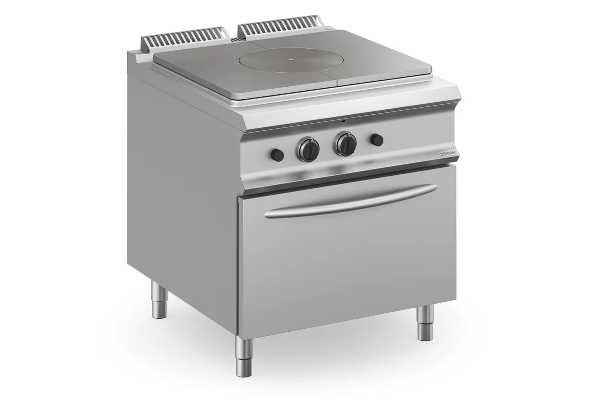Plaque de cuisson à gaz Dexion Lux 980 - 80/90 avec four à gaz - 19 kW