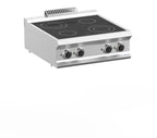 Cuisinière vitrocéramique Dexion Lux- 700 - 70/73 - appareil de table - 4 zones de cuisson rondes - 8,6 kW